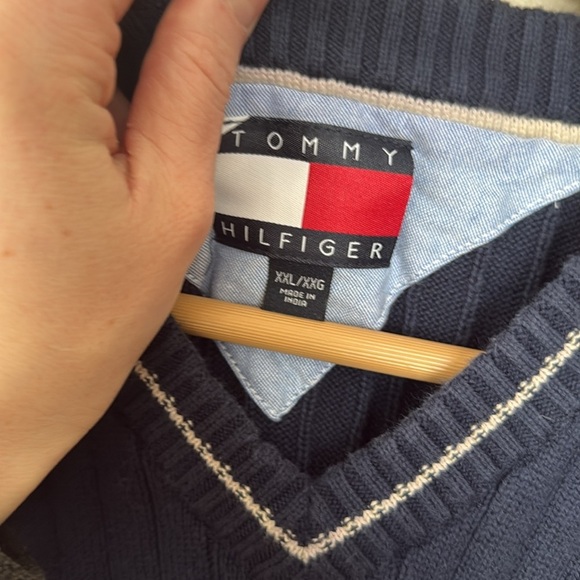 Tommy Hilfiger navy blue sweater vest XXL - Picture 4 of 6